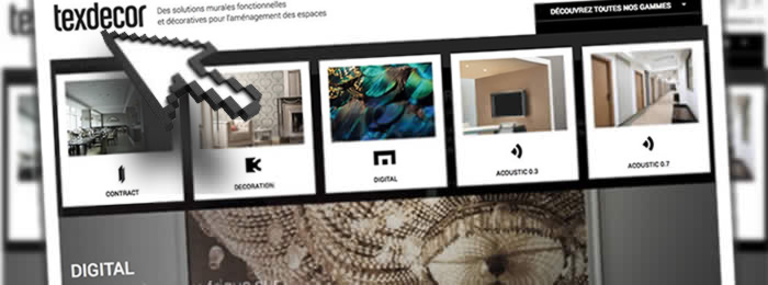 Le site de TEXDECOR par E SYSTEMES