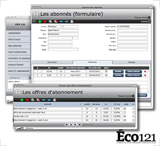 Gestion des abonnements FileMaker Pro