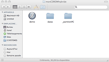 gravure de CD Rom avec Mac OS X