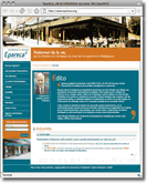 Le site web Epareca