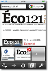 Opera Mini Navigation par onglets