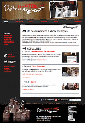 Création du site web de la compagnie de théâtre